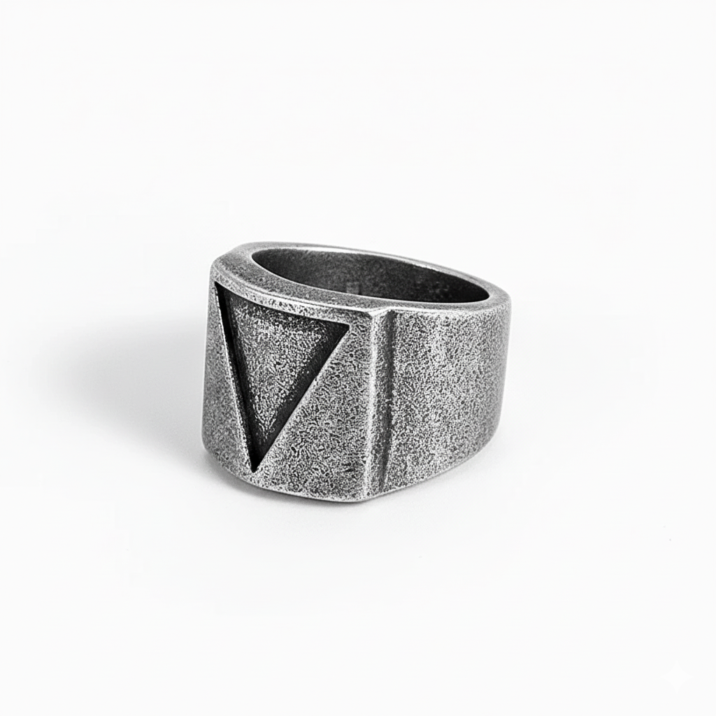 Stainless Steel Triangle Ring