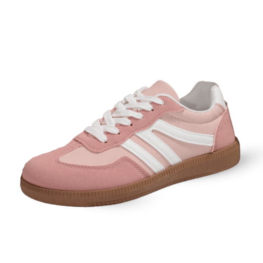 Charlotte Casual Lace-Up Shoes – Lightweight & Breathable - Light pink